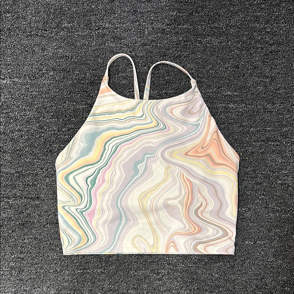 Old navy marble cropped top